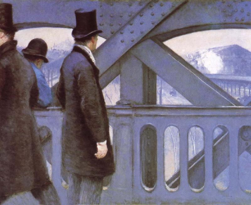 Gustave Caillebotte Le Pont de L-Europe oil painting picture